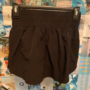 Black athletic shorts